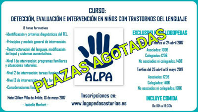 Curso: Detección, Evaluación e Intervención en niños con Trastornos del Lenguaje