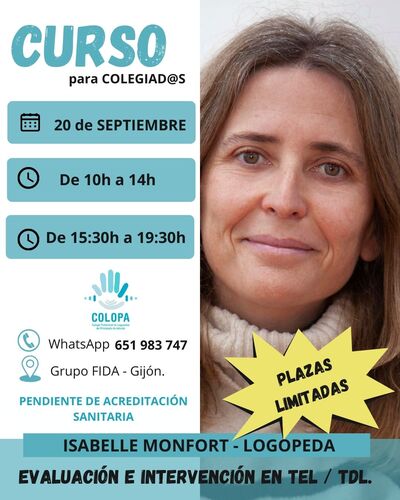 EVALUACIÓN E INTERVENCIÓN EN TEL/TDL CON ISABELLE MONFORT