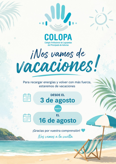 COLOPA cierra por vacaciones del 3 al 16 de agosto COLOPA cierra por vacaciones del 3 al 16 de agosto